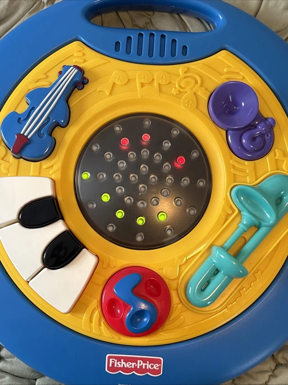 Fisher Price Intelli-Table Interactive Toy Lights Sounds 1999 - Tested Works